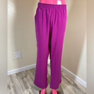 Dickies fuchsia Scrub Pants XL Elastic Waist Straight Leg